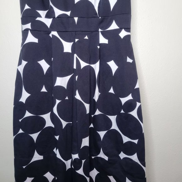 Talbots Black and White Stretch A-Line Dress, Size 4 - Picture 3 of 7